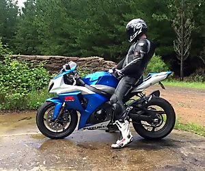 Str8 sportsbike jerk and cum