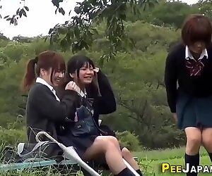 japanese college girls pissing