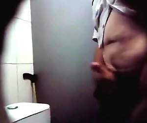Str8 szpieg tatuś w publicznie toalecie