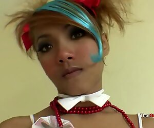 Thai teen princess takes cock