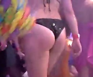 Wet Babes Dancing Around The Club