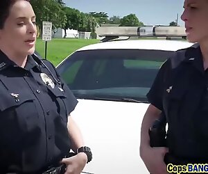 Two cops banged by horny black dude
